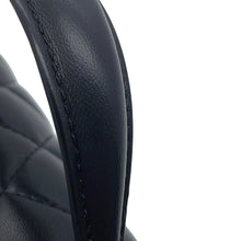 Load image into Gallery viewer, CHANEL Matelasse Top Handle Mini Flap Bag BlackAS2431 Lambskin
