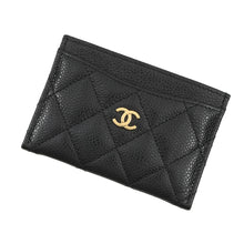 将图像加载到图库查看器中,CHANEL Matelasse Classic Card Case BlackAP0213 Caviar Leather
