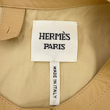 Load image into Gallery viewer, HERMES Leather gilet Size 36 Beige5E1617DA Calf Leather