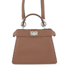 将图像加载到图库查看器中,FENDI Peekaboo Selleria I see you Brown8BN335 Leather Size Petit