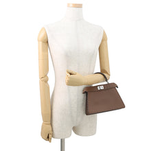 将图像加载到图库查看器中,FENDI Peekaboo Selleria I see you Brown8BN335 Leather Size Petit
