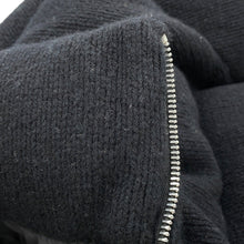 Load image into Gallery viewer, PRADA Knitted Down Jacket Size 36 BlackP25I07 Wool70% Cashmere30%