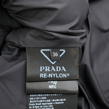 Load image into Gallery viewer, PRADA Knitted Down Jacket Size 36 BlackP25I07 Wool70% Cashmere30%