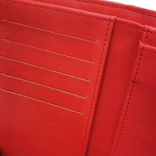 Load image into Gallery viewer, CHANEL Matelasse CC Logo Flap Wallet RedA84341 Caviar Leather