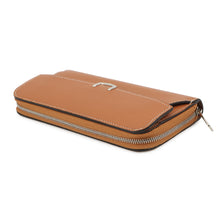 将图像加载到图库查看器中,CARTIER C de Cartier Zip Around Long Clothes BrownL3001532 Leather