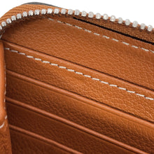 将图像加载到图库查看器中,CARTIER C de Cartier Zip Around Long Clothes BrownL3001532 Leather