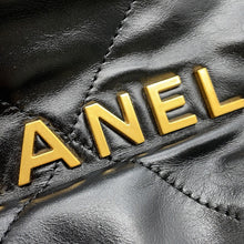 Load image into Gallery viewer, CHANEL CHANEL22 ChainShoulder Bag BlackAS3980 Shiny Calf Leather Size Mini