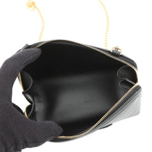 将图像加载到图库查看器中,CELINE Cuir Triomphe Chain Clutch Black10E383DR8 Smooth Calf Leather