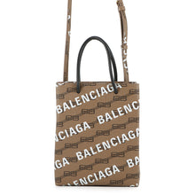 Load image into Gallery viewer, BALENCIAGA Large shopping bag Brown/Black693805 PVC Leather