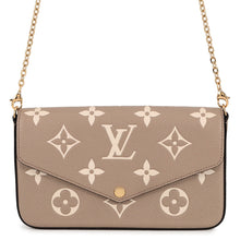 Load image into Gallery viewer, LOUIS VUITTON Felicie Pochette Tourterelle/ClaimM69977 Monogram Empreinte Leather