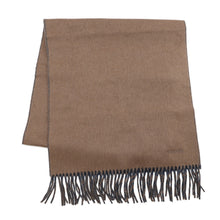Load image into Gallery viewer, HERMES Cashmere Scarf "Rectoverso" Etoupe / Blue・Ardoise Cashmere100%
