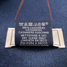 Load image into Gallery viewer, HERMES Cashmere Scarf "Rectoverso" Etoupe / Blue・Ardoise Cashmere100%