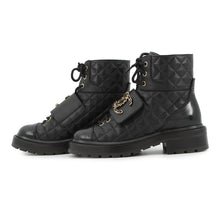 Load image into Gallery viewer, CHANEL CC Logo Short Boots BlackG39516 Leather Size 35