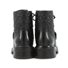 将图像加载到图库查看器中,CHANEL CC Logo Short Boots BlackG39516 Leather Size 35