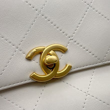 Load image into Gallery viewer, CHANEL Matelasse 2wayHandbag White Calf Leather