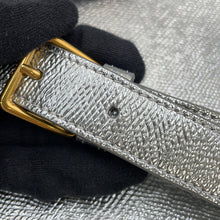 Load image into Gallery viewer, CELINE 2WAY business bag Silver190693 Laminated Calf Leather Size Small