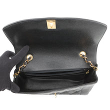 将图像加载到图库查看器中,CHANEL Matelasse Diana Single Flap Chainshoulder Bag BlackA01165 Caviar Leather Size 25