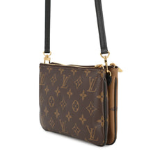 Load image into Gallery viewer, LOUIS VUITTON Pochette double zip NoirM69203 Monogram Monogram / Giant Reverse
