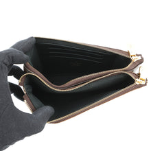 Load image into Gallery viewer, LOUIS VUITTON Pochette double zip NoirM69203 Monogram Monogram / Giant Reverse