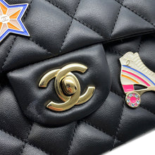 Load image into Gallery viewer, CHANEL Matelasse W Flap Chain Shoulder 24 Year Cruise BlackA01112 Lambskin Size 25