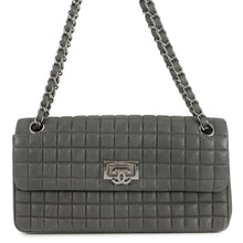 将图像加载到图库查看器中,CHANEL Chocolate Bar ChainShoulder Bag GrayA92550 Lambskin