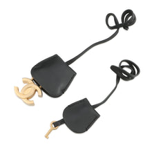 Load image into Gallery viewer, CHANEL CC Figley Shoulder Navy/BlackA93343 Caviar Leather