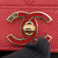Load image into Gallery viewer, CHANEL Mademoiselle Chain Wallet RedA80972 Caviar Leather