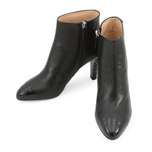 将图像加载到图库查看器中,CHANEL CC Logo short boots BlackG34203 Patent Leather Leather Size 37.5C