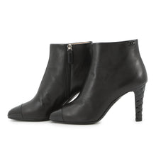 将图像加载到图库查看器中,CHANEL CC Logo short boots BlackG34203 Patent Leather Leather Size 37.5C