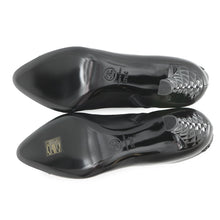 Load image into Gallery viewer, CHANEL CC Logo short boots BlackG34203 Patent Leather Leather Size 37.5C