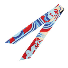 将图像加载到图库查看器中,HERMES Twilly Brides de Gala Shadow Blue/Rouge/Cream Silk100%