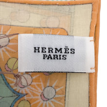 将图像加载到图库查看器中,HERMES Petit Carre Gavroche Electric Size 45 Orange/Multicolor Cotton100%