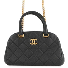 Load image into Gallery viewer, CHANEL Matelasse Bowling Bag BlackAS3893 Caviar Leather