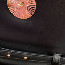 Load image into Gallery viewer, Chopard Happy Mini Chain Shoulder Bag Black Leather