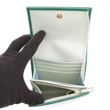 将图像加载到图库查看器中,GUCCI GG Marmont Medium Wallet Green598587 Leather
