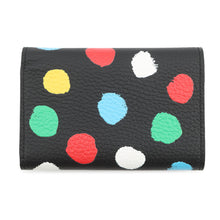 Load image into Gallery viewer, LOUIS VUITTON LV × YK Portefeuille Capucine Compact Noir/MulticolorM81963 Taurillon Leather/Painted Dot