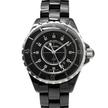 将图像加载到图库查看器中,CHANEL J12 W33mm Ceramic Stainless Steel Black DialH1625