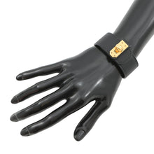 将图像加载到图库查看器中,HERMES Kelly Twist Bracelet Small Kelly Twist PM Size T2 BlackH011078CC89 Swift Leather