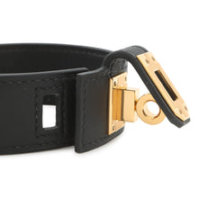 Load image into Gallery viewer, HERMES Kelly Twist Bracelet Small Kelly Twist PM Size T2 BlackH011078CC89 Swift Leather