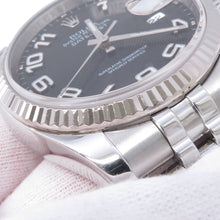 Load image into Gallery viewer, ROLEX Datejust W36mm Stainless Steel K18WG Black concentric Dial116234
