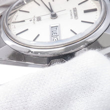 将图像加载到图库查看器中,SEIKO Grand SEIKO Hi-Beat Medallion Day-Date W36mm Stainless Steel Leather Silver Dial5646-7010