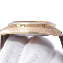 将图像加载到图库查看器中,SEIKO King SEIKO Day-Date W36mm Gold Leather Cap Silver Dial5626-7040