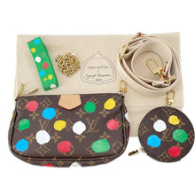 将图像加载到图库查看器中,LOUIS VUITTON LV x YK Multi・Pochette Accessoires RedM46385 Monogram Painted Dot