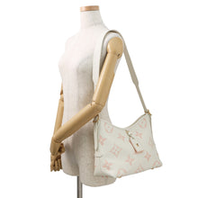 将图像加载到图库查看器中,LOUIS VUITTON Carryall Zip NM White/PinkM24141 Bicolor Monogram Empreinte Leather Size PM