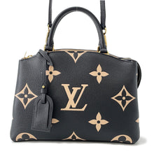 Load image into Gallery viewer, LOUIS VUITTON Petit Palais Noir/BeigeM58913 Bicolor Monogram Empreinte Leather Size PM