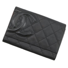 Load image into Gallery viewer, CHANEL Cambon Line Wallet Black Lambskin