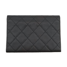Load image into Gallery viewer, CHANEL Cambon Line Wallet Black Lambskin