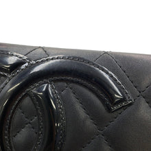 Load image into Gallery viewer, CHANEL Cambon Line Wallet Black Lambskin