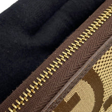 将图像加载到图库查看器中,GUCCI Jumbo GG Zip Around Long Cloth Beige699316 Jumbo GG Canvas