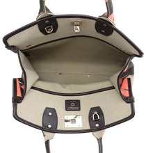 将图像加载到图库查看器中,Ferragamo Studio Logo 2-Way Tote Bag Pink/Brown/Beige212289 Canvas